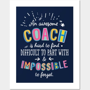 An awesome Coach Gift Idea - Impossible to Forget Quote Posters and Art